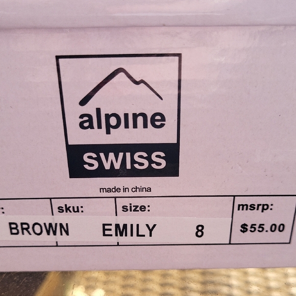 Alpine Swiss Chocolate Brown Suede Slippers - Picture 9 of 9